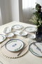 Hermia Set de Desayuno de 12 piezas en Azul, Verde y Blanco